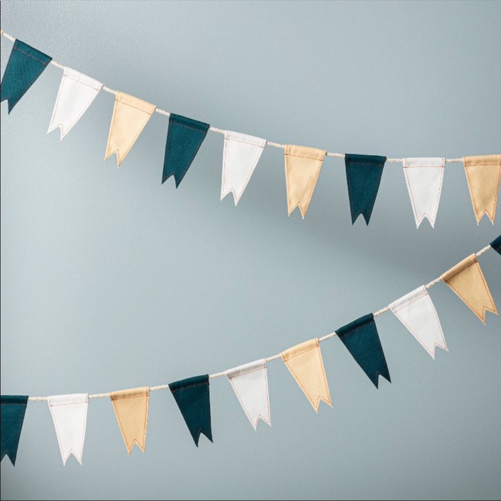 Hearth and Hand Pennant Flag Garland NWT